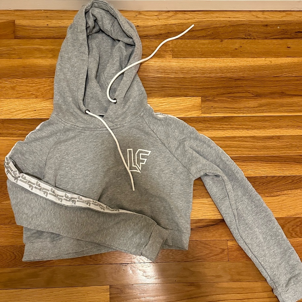 LF The Brand Cropped Logo Hoodie. Matching sweat pants also listed